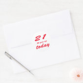 Sticker Rond anniversaire 47 (Enveloppe)