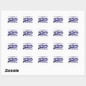 Sticker Rond Anniversaire 70 ans (Feuille)