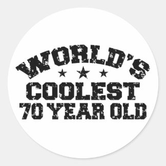 Sticker Rond Anniversaire 70 ans