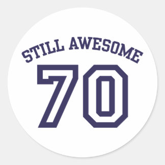 Sticker Rond Anniversaire 70 ans
