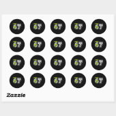 Sticker Rond Anniversaire 7 Ans Football Drôle J'avais 6 Ans Ma (Feuille)