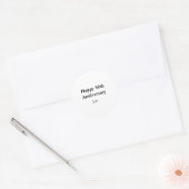 Sticker Rond Anniversaire ajouter votre nom texte image modifia (Enveloppe)