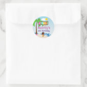 Sticker Rond Anniversaire Aloha Luau (Sac)