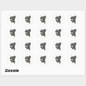 Sticker Rond Anniversaire Axolotl Garland (Feuille)