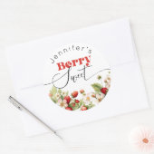 Sticker Rond Anniversaire Berry sweet Strawberry (Enveloppe)