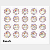 Sticker Rond Anniversaire Bichon Frise (Feuille)