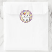 Sticker Rond Anniversaire Bichon Frise (Sac)