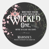 Sticker Rond Anniversaire bon ou mauvais (Devant)