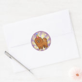 Sticker Rond Anniversaire Chow Chow (Enveloppe)