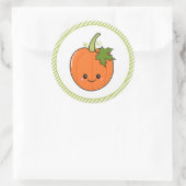 Sticker Rond Anniversaire Citrouille (Sac)