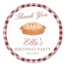 Sticker rond Anniversaire Cutie Pie