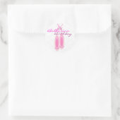 Sticker Rond Anniversaire de Ballerina (Sac)