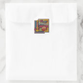 STICKER ROND ANNIVERSAIRE DE CANDLE T (Sac)