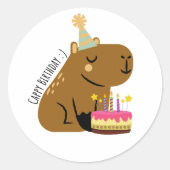Sticker Rond Anniversaire de Cappy ! (Devant)