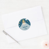 Sticker Rond Anniversaire de enfant d'aventure spatiale (Enveloppe)