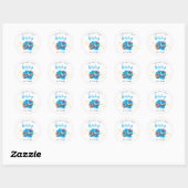 Sticker Rond Anniversaire de enfant du pool (Feuille)