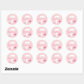 Sticker Rond Anniversaire de enfant princesse (Feuille)