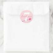 Sticker Rond Anniversaire de enfant princesse (Sac)