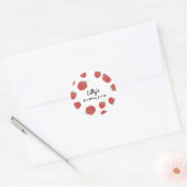 Sticker Rond Anniversaire de framboise (Enveloppe)