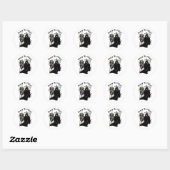 Sticker Rond Anniversaire de Frankenstein (Feuille)