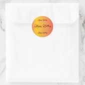 Sticker Rond Anniversaire de Gradient (Sac)