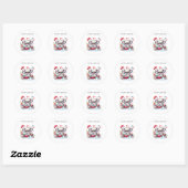 Sticker Rond Anniversaire de Koala Pilote (Feuille)