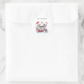 Sticker Rond Anniversaire de Koala Pilote (Sac)