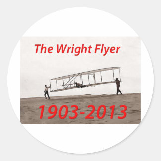 Sticker Rond Anniversaire de la circulaire Wright (1903-2013)