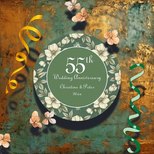 Sticker Rond Anniversaire de la florale ivoirienne et Mariage é