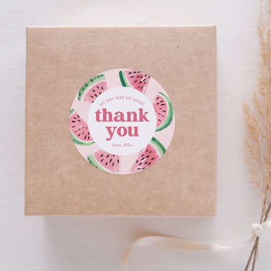 Sticker Rond Anniversaire de la pastèque