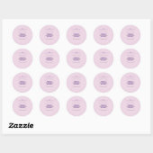 Sticker Rond Anniversaire de la princesse (Feuille)