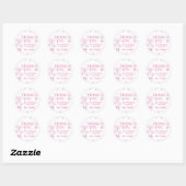 Sticker Rond Anniversaire de la Saint-Valentin (Feuille)