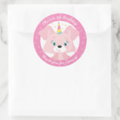Sticker Rond Anniversaire de la Unicorn Puppy (Sac)
