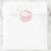 Sticker Rond Anniversaire de l'arc-en-ciel coloré (Sac)