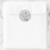 Sticker Rond Anniversaire de l'argent (Sac)