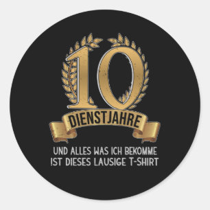 Sticker Rond Anniversaire De L'Entreprise 25 Ans D'Employés So