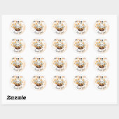 Sticker Rond Anniversaire de l'Halloween Ghost Cute (Feuille)