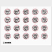 Sticker Rond Anniversaire de l'Halloween Ghost Cute | Pink Ghou (Feuille)