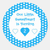 Sticker Rond Anniversaire de Little Sweethee (Devant)