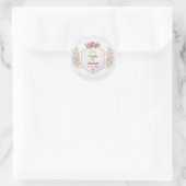 Sticker Rond Anniversaire de Mariage avec Monogramme à Initiale (Sac)