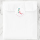 Sticker Rond Anniversaire de Mermaid (Sac)