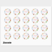 Sticker Rond Anniversaire de peinture de poterie (Feuille)