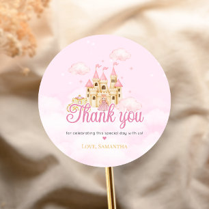 Sticker Rond Anniversaire de Princesse
