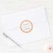 Sticker Rond Anniversaire de Sweet Peach (Enveloppe)