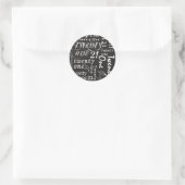 Sticker Rond Anniversaire de vingt et un ans (Sac)