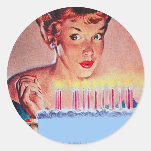 Sticker Rond Anniversaire des années 1950 (Devant)