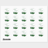 Sticker Rond Anniversaire des bois (Feuille)