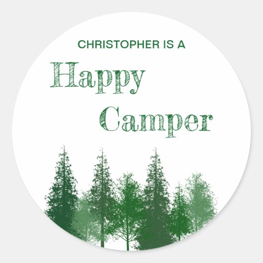 Sticker Rond Anniversaire des bois (Devant)