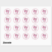 Sticker Rond Anniversaire drôle de 7 ans | Fête “J'avais 6 ans, (Feuille)