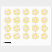 Sticker Rond Anniversaire du boho Retro Sunshine (Feuille)